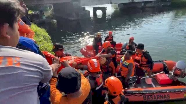 Korban Tenggelam disungai Kalibone Pangkep ditemukan Meninggal Dunia.