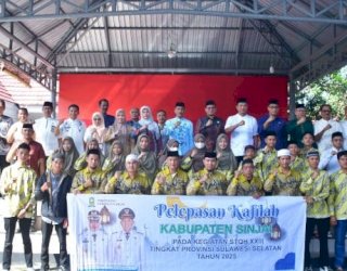 Sekda Sinjai Lepas Kafilah STQH XXIII ke Luwu Utara