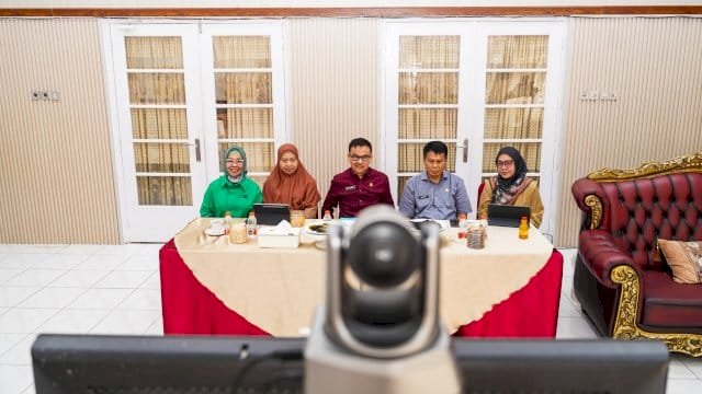 Sekda Jufri Rahman Ikuti Virtual Entry Meeting Pemeriksaan LKPD oleh BPK RI.