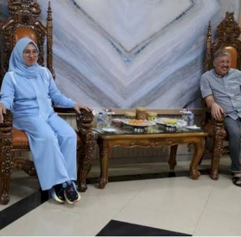 Perkuat Silaturahmi, Irwan Hamid Terima Kunjungan Bupati Gowa Husnia Talenrang di Rujab