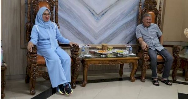Perkuat Silaturahmi, Irwan Hamid Terima Kunjungan Bupati Gowa Husnia Talenrang di Rujab