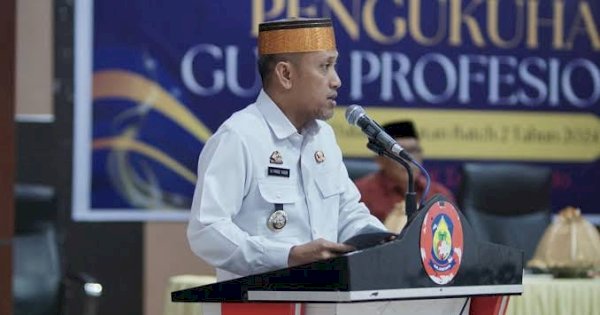 Bupati Jeneponto Hadiri Pengukuhan Guru Profisional Dalam Jabatan Batch 2 Tahun 2024