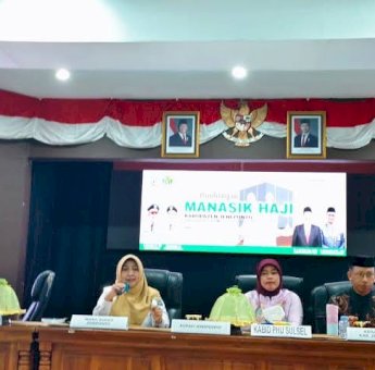Kadinkes Jeneponto Paparkan Kebijakan Pelayanan Kesehatan Haji Dalam Manasik Haji 2025