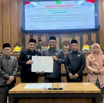 Pemkab Maros Serahkan Rancangan Awal RPJMD, Target Rampung Agustus 2025