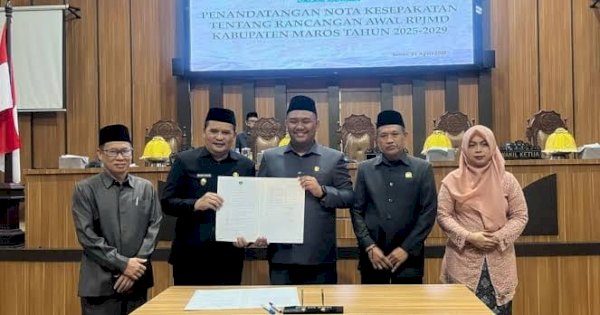 Pemkab Maros Serahkan Rancangan Awal RPJMD, Target Rampung Agustus 2025