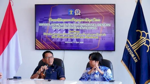 Kanwil Kemenkum Sulsel dan DPRD Enrekang Jalin Kerjasama Wujudkan Peraturan Daerah Berkualitas,