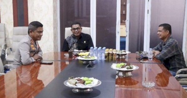 Kapolres Pangkep Silaturahmi dengan Ketua DPRD Haris Gani, Perkuat Hubungan Kelembagaan