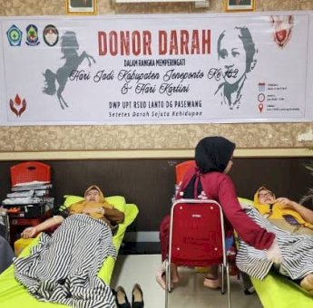 DWP RSUD Lanto Dg Pasewang Gelar Halal Bihalal Dirangkaikan Donor Darah