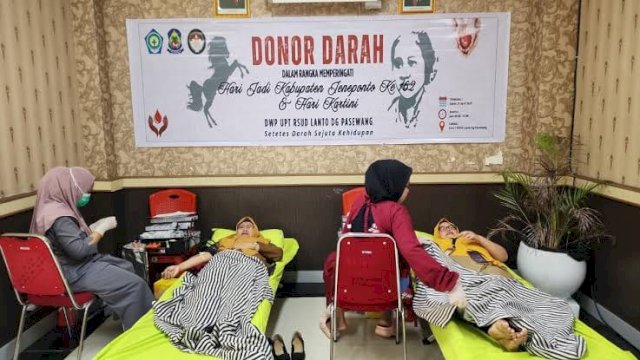 DWP UPT RSUD Lanto Dg Pasewang menggelar kegiatan Halal Bihalal yang dirangkaikan dengan aksi sosial donor darah.