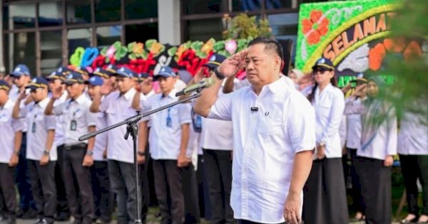 Plt Dirut Hamzah Ahmad Pimpin Apel Perdana, Tekankan Kebersihan-Kedisiplinan ke Pegawai PDAM Makassar