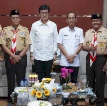 Terima Kwarcab Pramuka, Sekda Pinrang Tegaskan Dukungan Pemerintah dalam Muscab