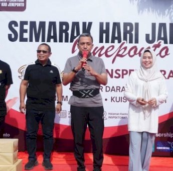 Senam Sehat-Donor Darah DWP Inspektorat Meriahkan Hari Jadi Ke-162 Kabupaten Jeneponto