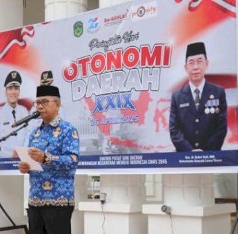 Peringati Hari Otonomi Daerah ke-XXIX, Pemkab Luwu Timur Gelar Upacara