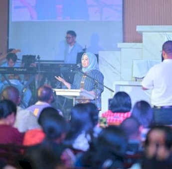 Wagub Sulsel Fatmawati Rusdi Dorong Pemuda Kristen Jadi Agen Perdamaian dan Persatuan