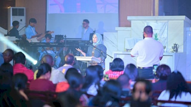 Wagub Sulsel Fatmawati Rusdi Dorong Pemuda Kristen Jadi Agen Perdamaian dan Persatuan