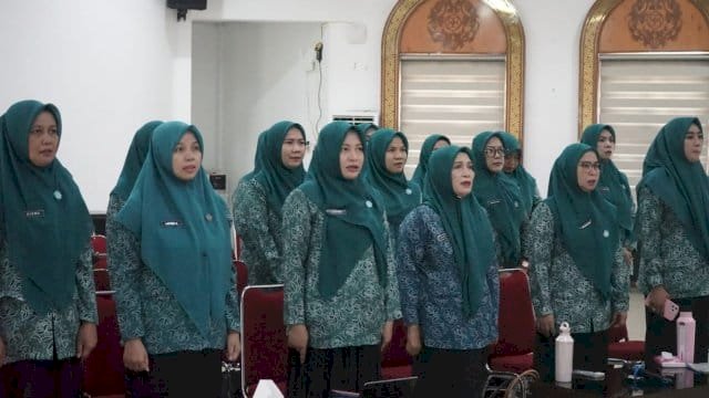 TP PKK Lutim Hadiri Rapat Penyamaan Persepsi Pengurus se Sulsel Secara Virtual.