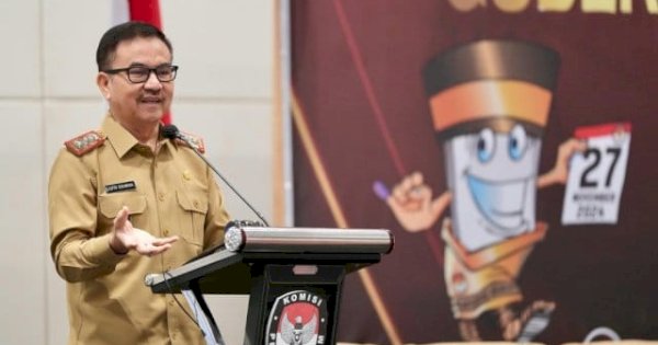 Rakor Evaluasi Tahapan Pilgub, Sekda Sulsel Apresiasi Sinergi Penyelenggara dan Forkopimda