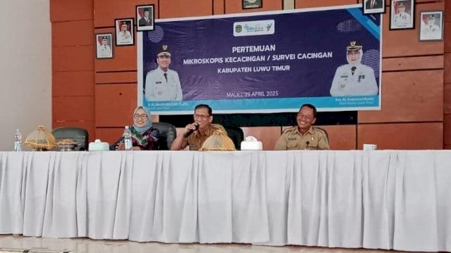 Pemkab Lutim Gelar Survei Cacingan Untuk Tekan Angka Stunting.