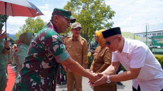 Ketua DPRD Palopo Sambut Kedatangan Pangdam Hasanuddin Mayjen Windiyatno.