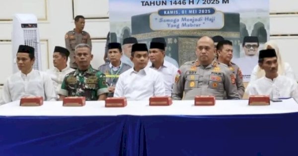 Lepas 368 JCH asal Pinrang, Sudirman: Utamakan Ibadah, Perkuat Niat dan Jaga Kekompakan