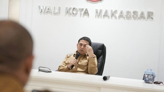 Wali Kota Makassar, Munafri Arifuddin, lakukan monitoring dan evaluasi Dinas Pariwisata Kota Makassar, di Kantor Balai Kota.