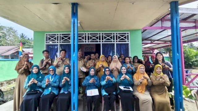 TP PKK Luwu Timur kembali melakukan Pembinaan Posyandu Era Baru yang dilaksanakan di Posyandu Bina Sakti Desa Teromu.