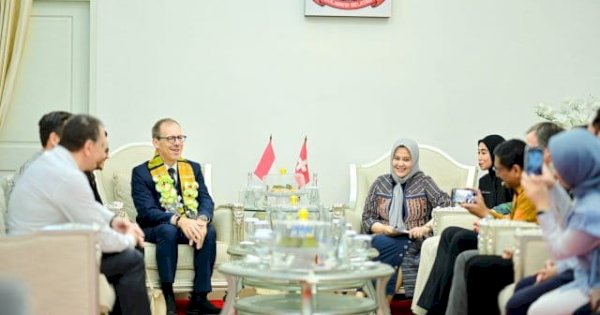 Wagub Sulsel Terima Kunjungan Kehormatan Dubes Swiss, Bahas Kerja Sama Multisektor