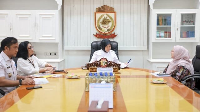Wakil Wali Kota Makassar, Aliyah Mustika Ilham, menerima audiensi dari jajaran PT. Permodalan Nasional Madani (PNM).