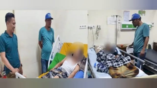 Salah Satu Panitai Kejurda Seri 2 Sidrap Mengunjungi Penonton di RS.