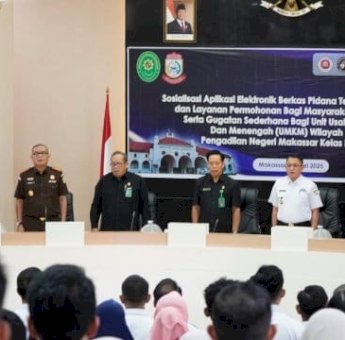 Waket DPRD Makassar Andi Suharmika Hadiri Peluncuran Aplikasi E-Berpadu di PN, Dukung Digitalisasi Layanan Hukum