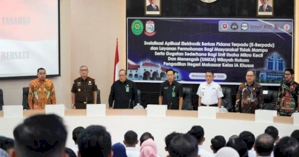Waket DPRD Makassar Andi Suharmika Hadiri Peluncuran Aplikasi E-Berpadu di PN, Dukung Digitalisasi Layanan Hukum