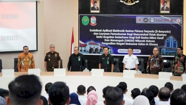 Waket DPRD Makassar Andi Suharmika Hadiri Peluncuran Aplikasi E-Berpadu di PN.