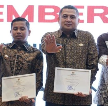 Sukses Jalankan MCP, Pemkot Makassar Diganjar Penghargaan Bebas Korupsi dari KPK