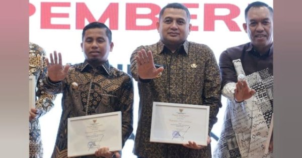 Sukses Jalankan MCP, Pemkot Makassar Diganjar Penghargaan Bebas Korupsi dari KPK