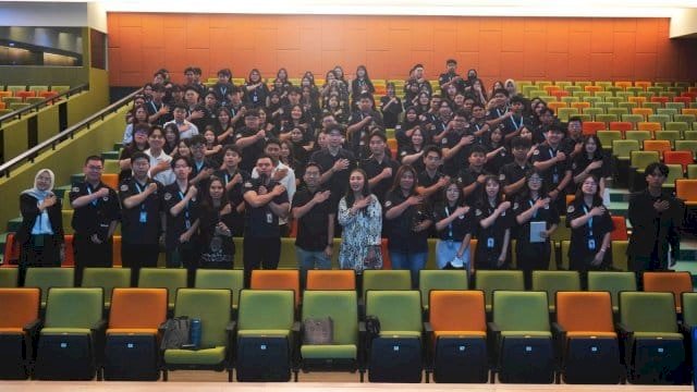 Penyelenggaraan Kalla Campus Talks di Auditorium Universitas Cioutra Makassar, Kamis (15/5/2025).