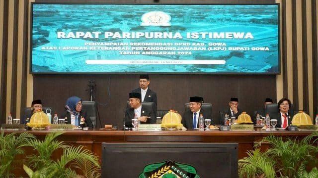 Rapat Paripurna DPRD Gowa.