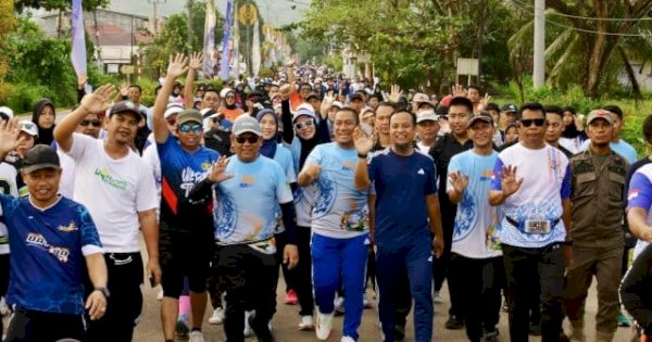 Gubernur Andi Sudirman Sulaiman Lepas Puluhan Ribu Peserta Fun Run Luwu Timur 2025 dan Anti Mager Sulsel