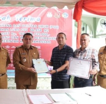 Perumahan di Makassar Serahkan PSU, Munafri : Komitmen Pemkot Ciptakan RTH
