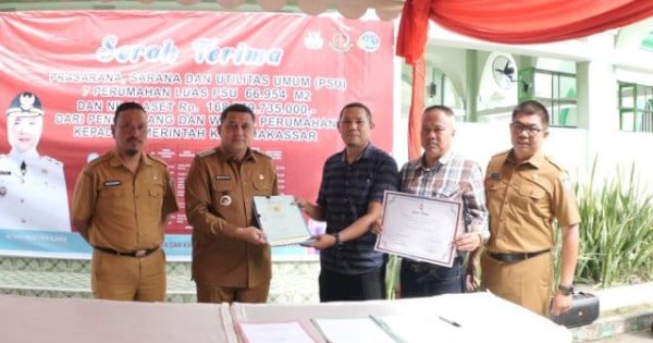 Perumahan di Makassar Serahkan PSU, Munafri : Komitmen Pemkot Ciptakan RTH