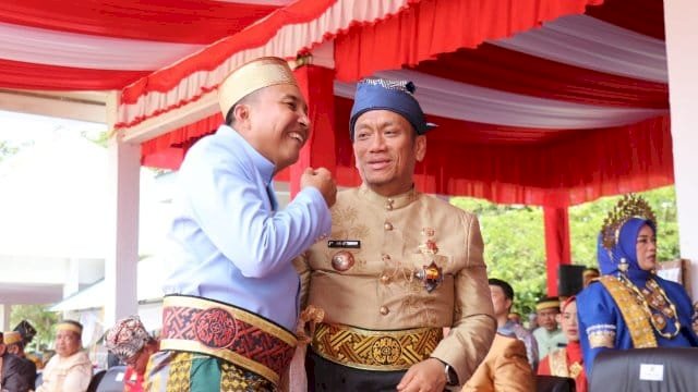 Bupati Luwu Timur, H. Irwan Bachri Syam, menghadiri puncak peringatan Hari Jadi ke-26 Kabupaten Luwu Utara.