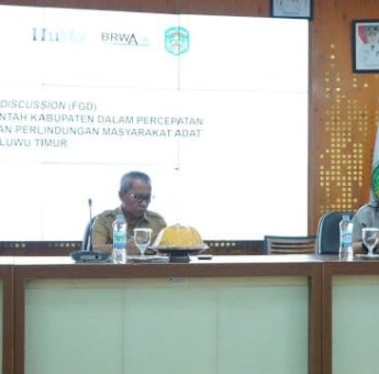 Sekda Buka Kegiatan FGD, Bahas Strategi Pengakuan dan Perlindungan Masyarakat Adat Lutim