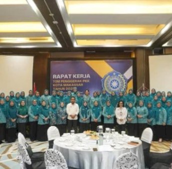 Pimpin Raker TP PKK Kota Makassar, Melinda Aksa Tekankan Transparansi Berbasis Digital
