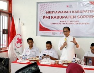 Selamat! Wabup Selle KS Dalle Terpilih Sebagai Ketua PMI Kabupaten Soppeng Periode 2025-2030