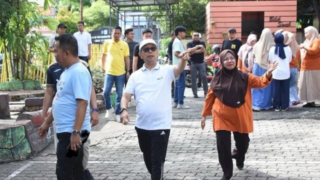 Bupati-Wabup Soppeng Tinjau Gedung Sementara Sekolah Rakyat.