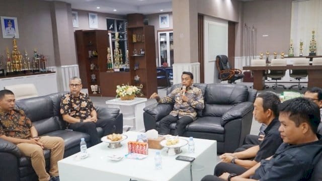 Bupati Sidenreng Rappang, H. Syaharuddin Alrif, menerima kunjungan tim pengusul kawasan Pegunungan Latimojong.