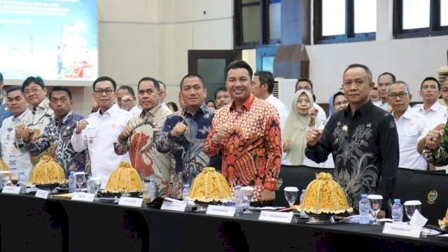 Bupati Lutim Ibas Hadiri HLM TPID dan TP2DD Sulsel.