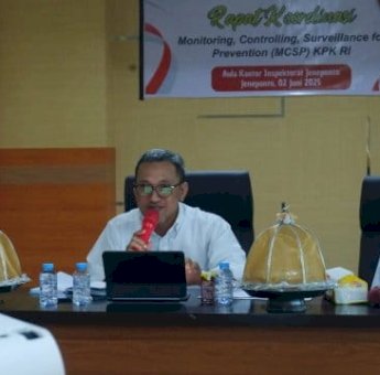 Bupati Paris Yasir Hadiri Rakor MCSP dari KPK RI, Komitmen Dorong Perbaikan Semua Sektor Pemerintahan
