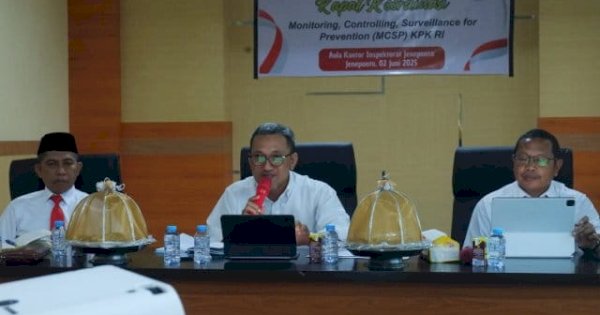 Bupati Paris Yasir Hadiri Rakor MCSP dari KPK RI, Komitmen Dorong Perbaikan Semua Sektor Pemerintahan