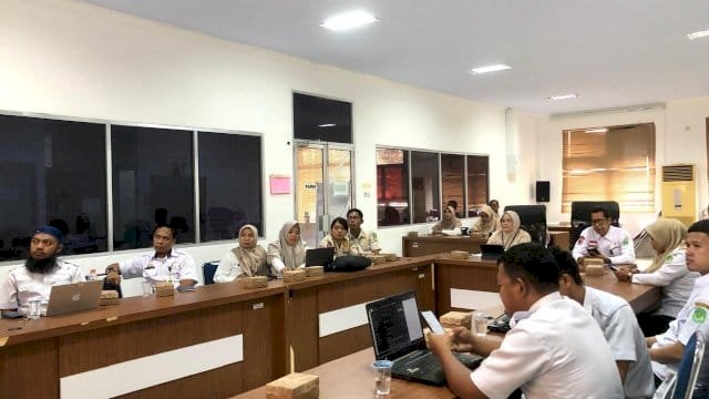 Pemkab Lutim Lakukan Evaluasi Pelaporan Penerapan SPM Triwulan I TA 2025 secara Virtual