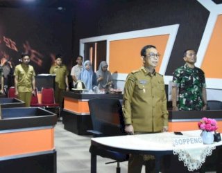 Bupati Soppeng Suwardi Rakor Percepatan Swasembada Pangan Musim Kemarau 2025 Secara Daring